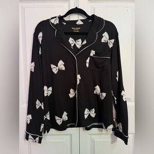 Kate Spade Pajama Set (black with white bows)